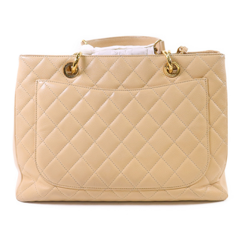 CHANEL 牛皮皮革GST金扣鏈帶肩背袋-2