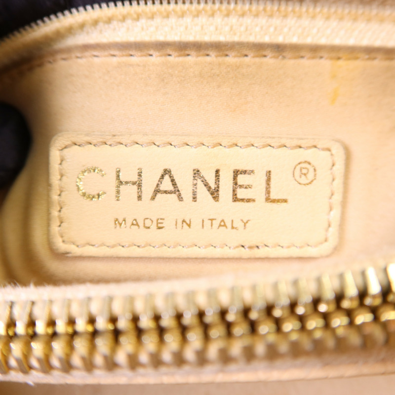CHANEL 牛皮皮革GST金扣鏈帶肩背袋-6