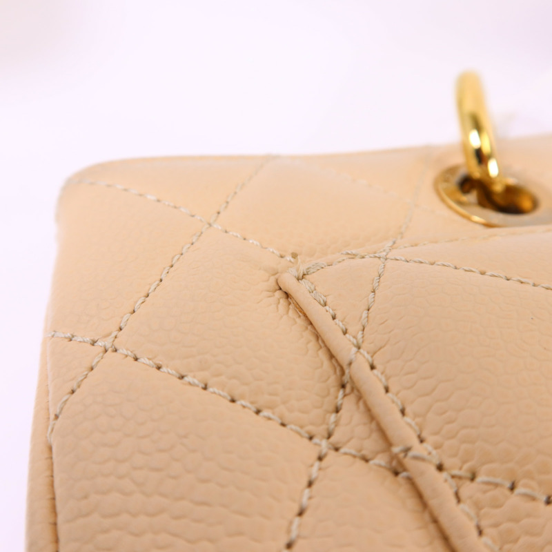 CHANEL 牛皮皮革GST金扣鏈帶肩背袋-15