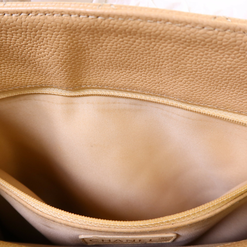 CHANEL 牛皮皮革GST金扣鏈帶肩背袋-18