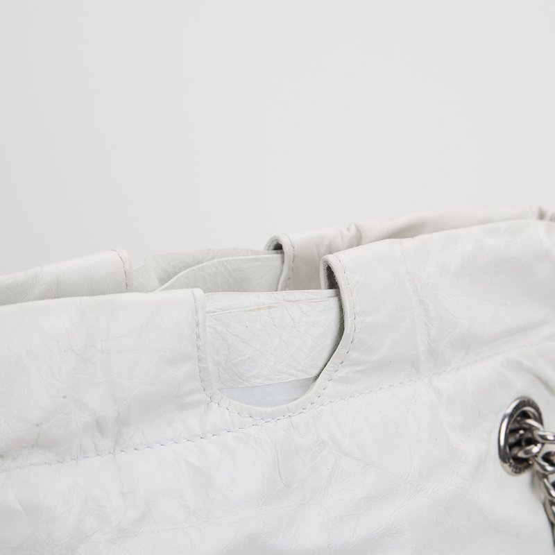 二手Balenciaga crush 小號垃圾袋/白色-3