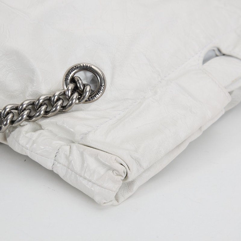 二手Balenciaga crush 小號垃圾袋/白色-11