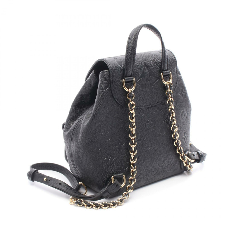 路易威登 Backup Rucksack 雙肩包 M47072 Monogram Empreinte 皮革 黑色-1