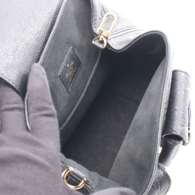 路易威登 Backup Rucksack 雙肩包 M47072 Monogram Empreinte 皮革 黑色-2