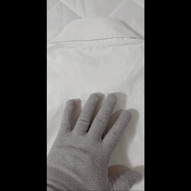 絕版BURBERRY 博柏利 BLACK LABEL 黑標 男白色珍珠釦厚挺彈性長袖襯衫2號-3