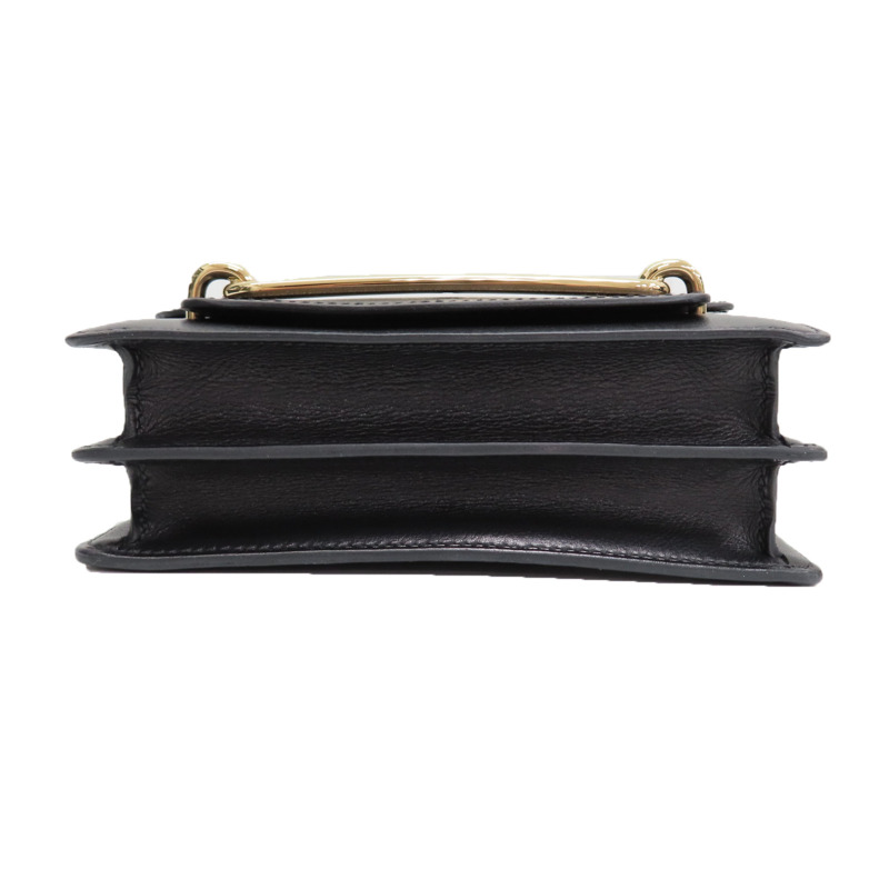 黑色 Evercolor牛皮 Roulis Mini 肩背包 W刻 金釦【HERMES 愛馬仕】 H071205CP89-3