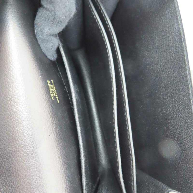 黑色 Evercolor牛皮 Roulis Mini 肩背包 W刻 金釦【HERMES 愛馬仕】 H071205CP89-5