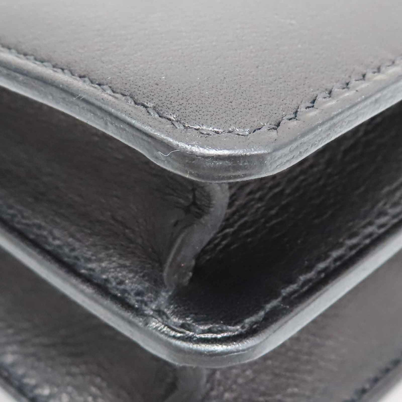 黑色 Evercolor牛皮 Roulis Mini 肩背包 W刻 金釦【HERMES 愛馬仕】 H071205CP89-13