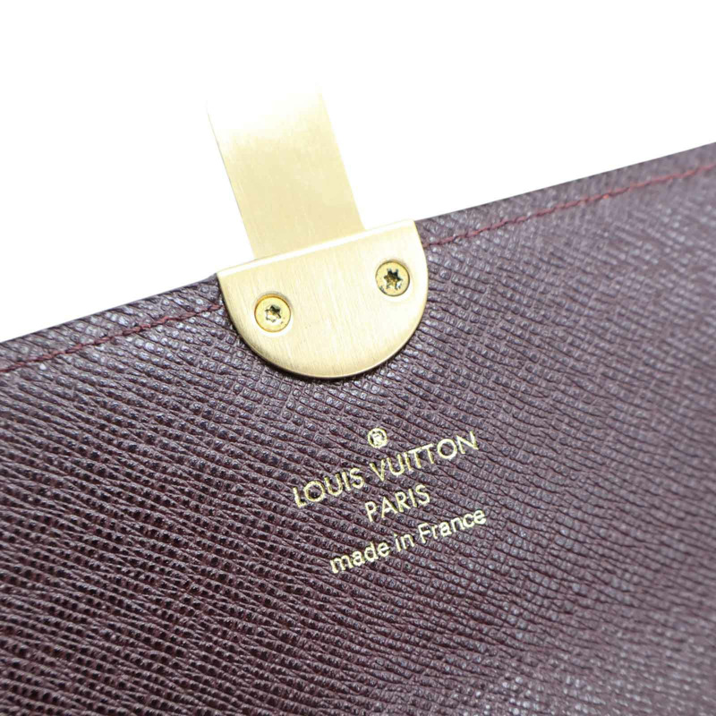 粉色 原花 Idylle帆布 Sarah 扣式 長夾 (有刻字)【LOUIS VUITTON LV 路易威登】 M63008-7