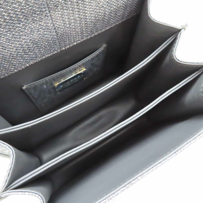 銀色 牛皮 Serpenti Forever 兩用包【BVLGARI 寶格麗】 287942-4