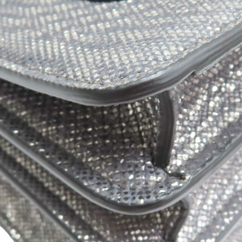 銀色 牛皮 Serpenti Forever 兩用包【BVLGARI 寶格麗】 287942-8