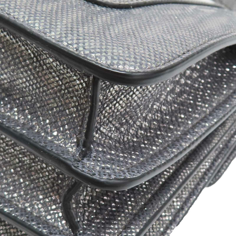 銀色 牛皮 Serpenti Forever 兩用包【BVLGARI 寶格麗】 287942-11