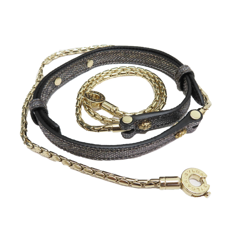 銀色 牛皮 Serpenti Forever 兩用包【BVLGARI 寶格麗】 287942-14