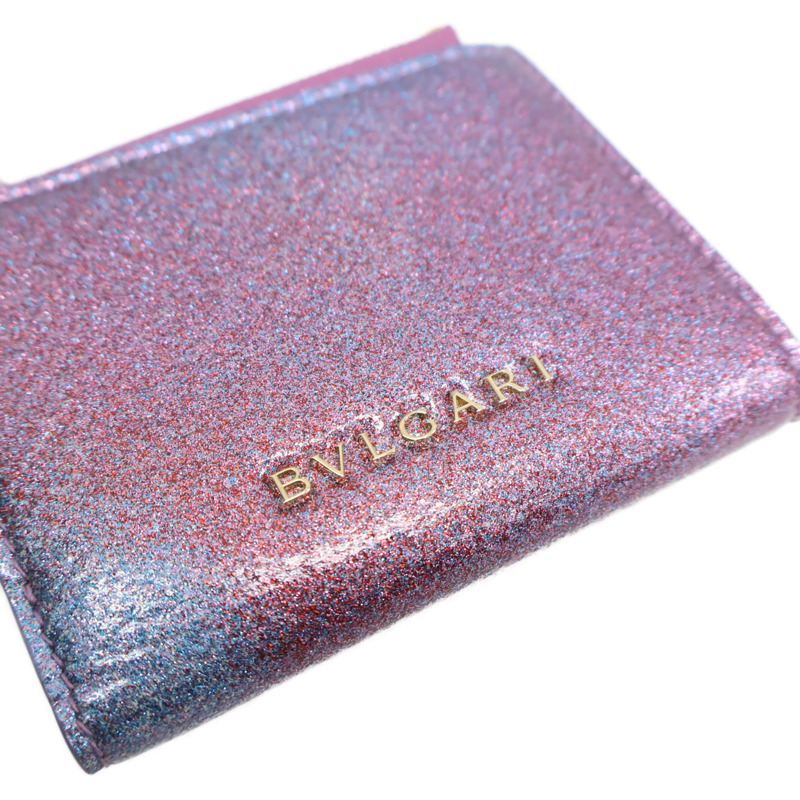 粉/紫色 牛皮 Serpenti Forever 三折 短夾 292641【BVLGARI 寶格麗】 292641-5