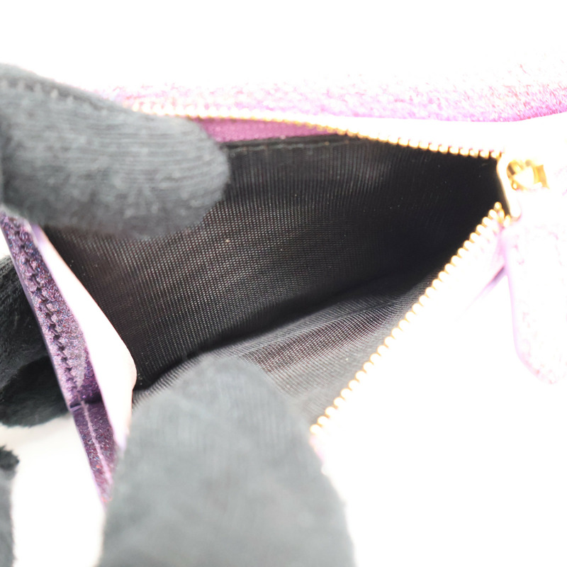 粉/紫色 牛皮 Serpenti Forever 三折 短夾 292641【BVLGARI 寶格麗】 292641-10