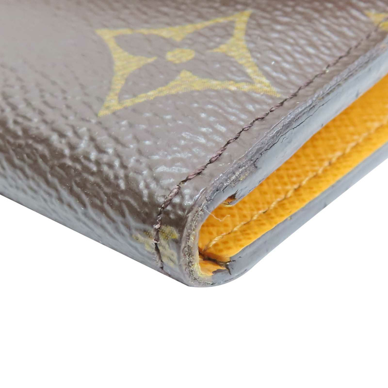 棕色 原花帆布 Emilie 扣式長夾【LOUIS VUITTON LV 路易威登】 M60698-12