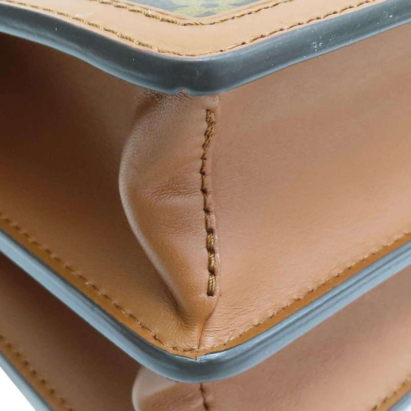 棕色 原花 Reverse 帆布 Dauphine MM 肩背包【LOUIS VUITTON LV 路易威登】 M45958-12