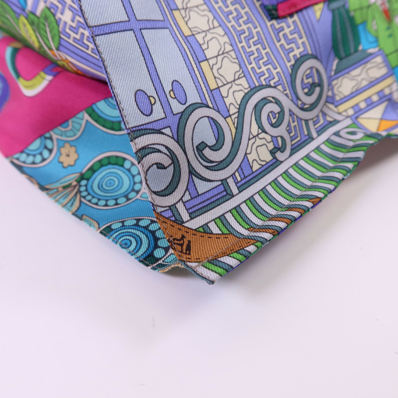 HERMES 絲質Petit H Shopping Bag手挽袋-10
