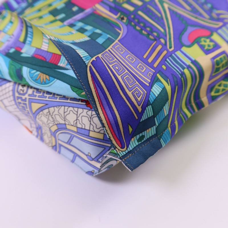 HERMES 絲質Petit H Shopping Bag手挽袋-12