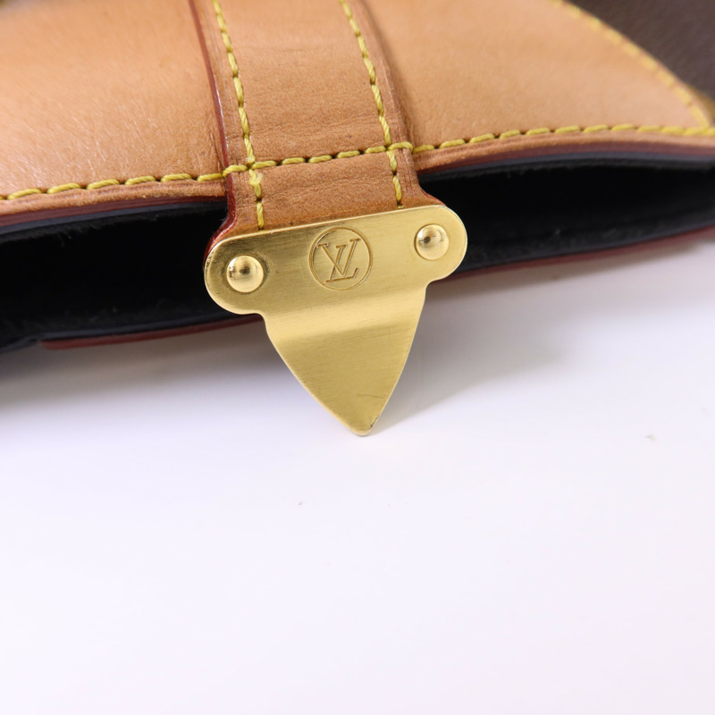 LOUIS VUITTON Monogram Duffle金扣手挽肩背兩用袋棕色-10