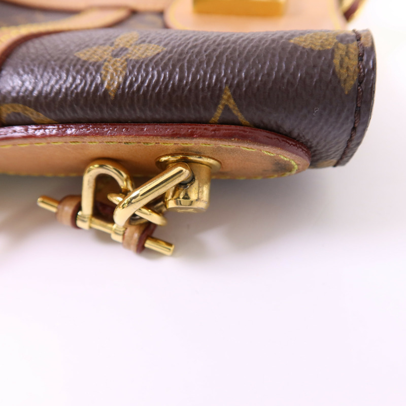 LOUIS VUITTON Monogram Duffle金扣手挽肩背兩用袋棕色-11