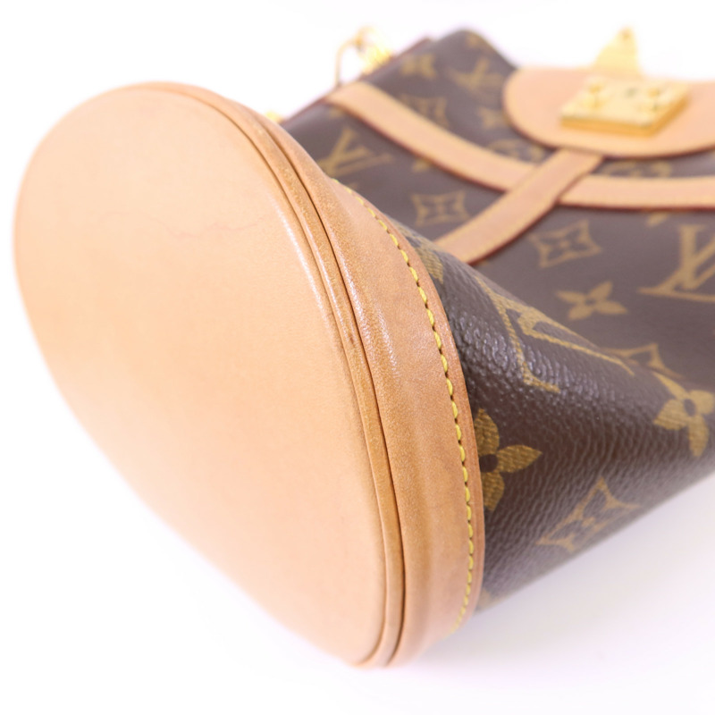 LOUIS VUITTON Monogram Duffle金扣手挽肩背兩用袋棕色-14