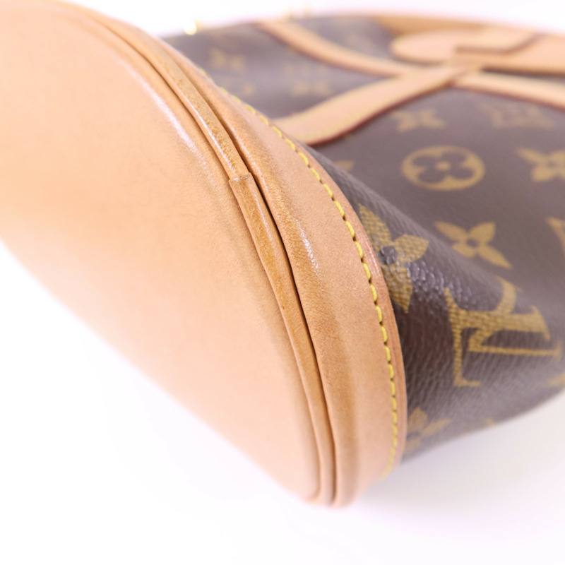 LOUIS VUITTON Monogram Duffle金扣手挽肩背兩用袋棕色-16