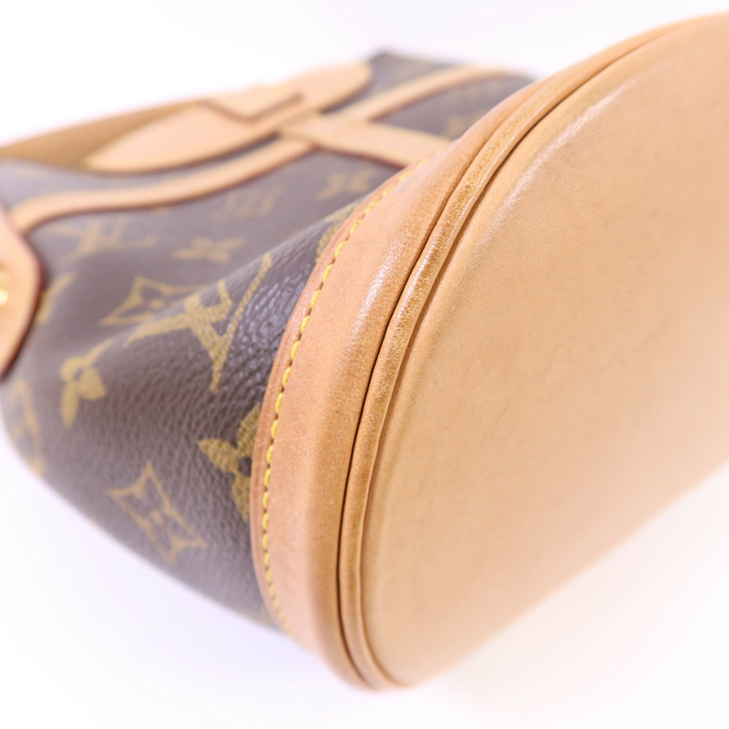 LOUIS VUITTON Monogram Duffle金扣手挽肩背兩用袋棕色-17