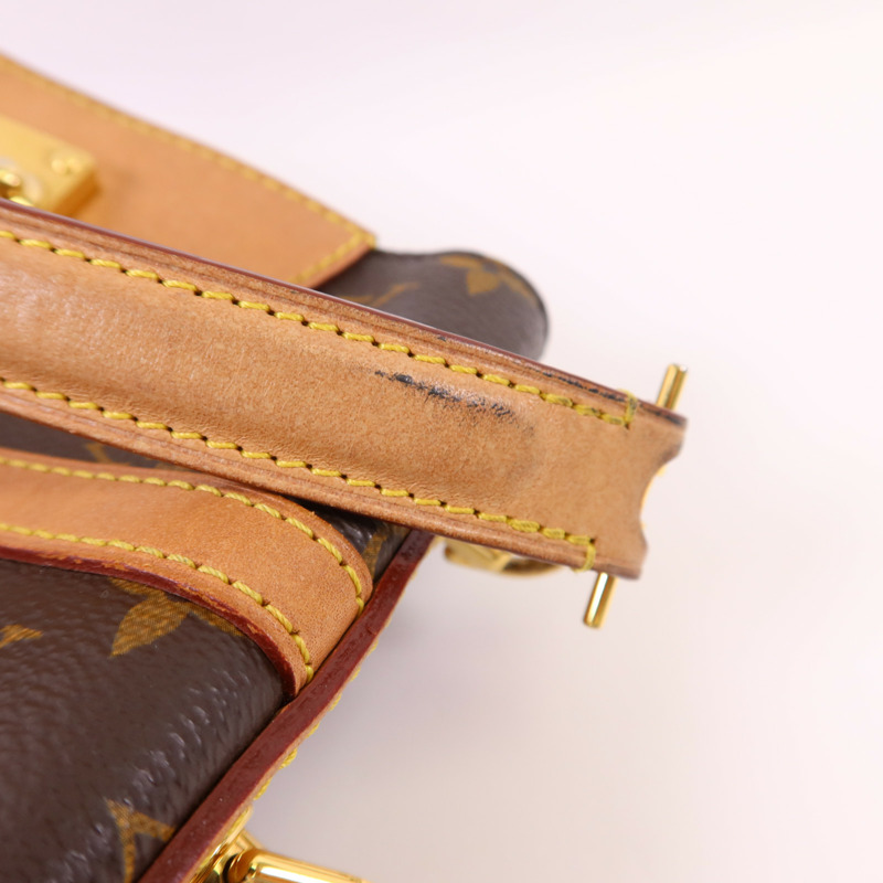 LOUIS VUITTON Monogram Duffle金扣手挽肩背兩用袋棕色-22