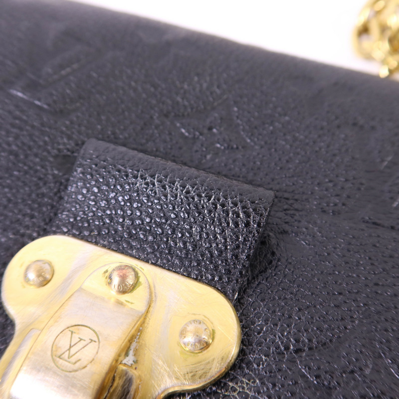 LOUIS VUITTON Monogram Empreinte Vavin BB 金扣鏈帶肩背袋-19