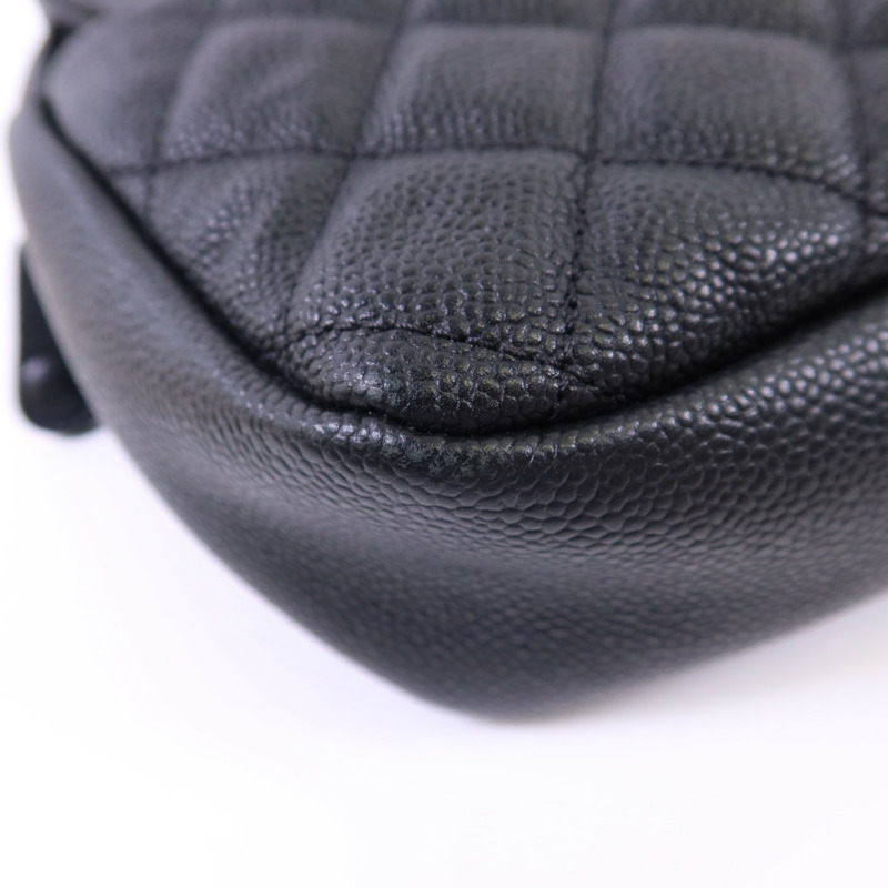 CHANEL 牛皮皮革Chain Shoulder Bag銀扣鏈帶肩背袋-13