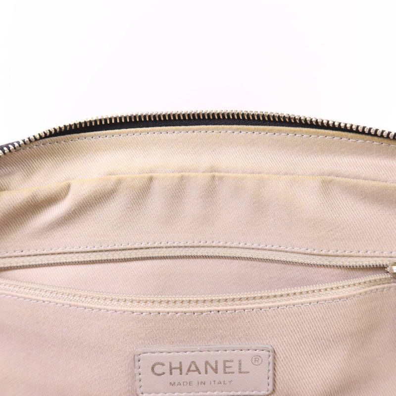 CHANEL 牛皮皮革Chain Shoulder Bag銀扣鏈帶肩背袋-18