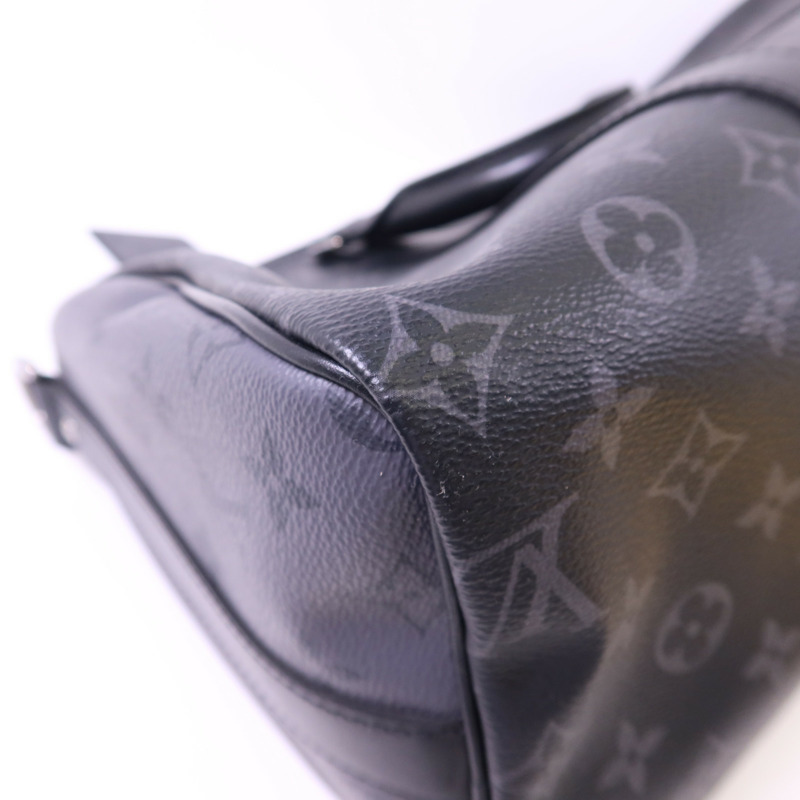 LOUIS VUITTON Monogram Eclipse Keepall 35銀扣肩背袋-14