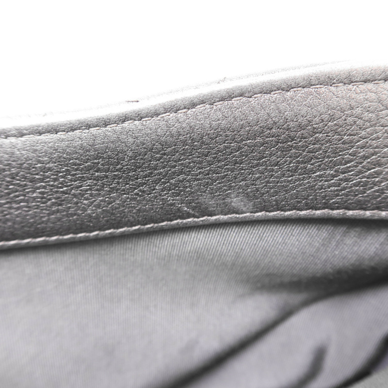 CHANEL 牛皮皮革Chain Shoulder銀扣鏈帶肩背袋-25