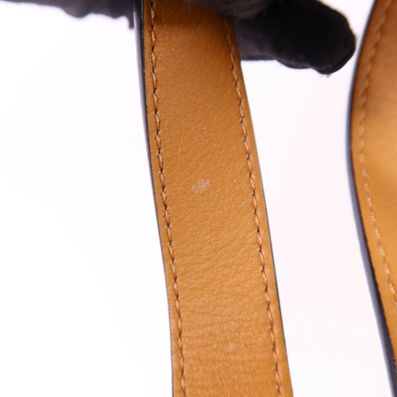 LOEWE 帆布/牛皮皮革Small Hammock Ken Price銀扣肩背袋-20