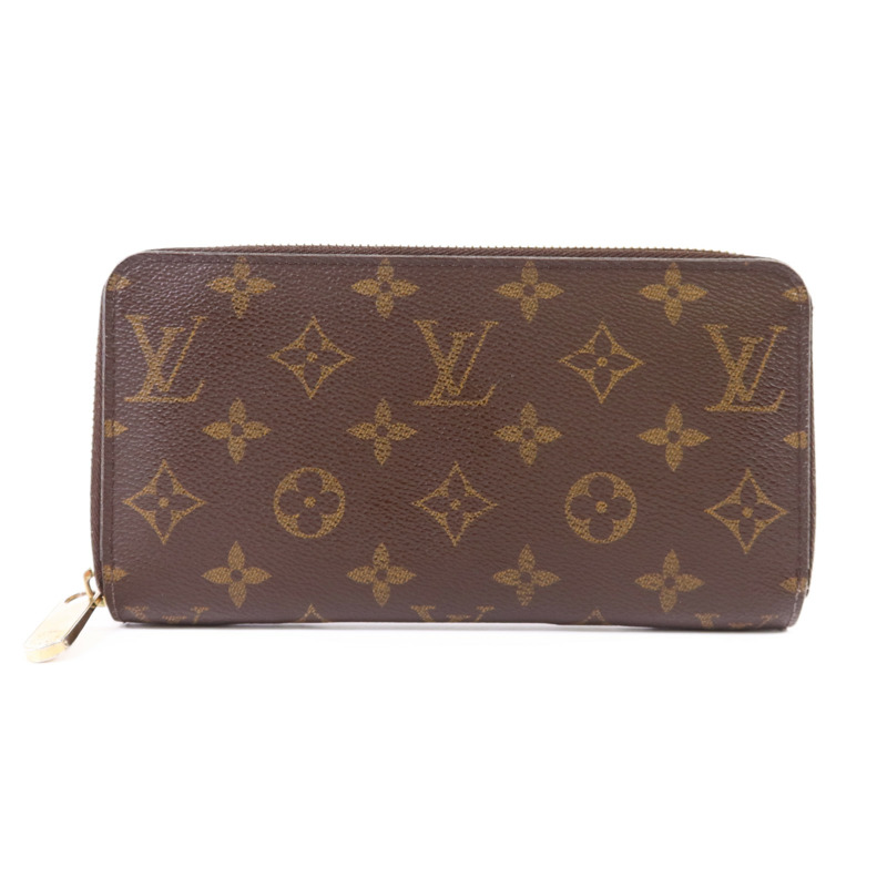 LOUIS VUITTON Monogram Zipper Long Wallet金扣長錢包-0