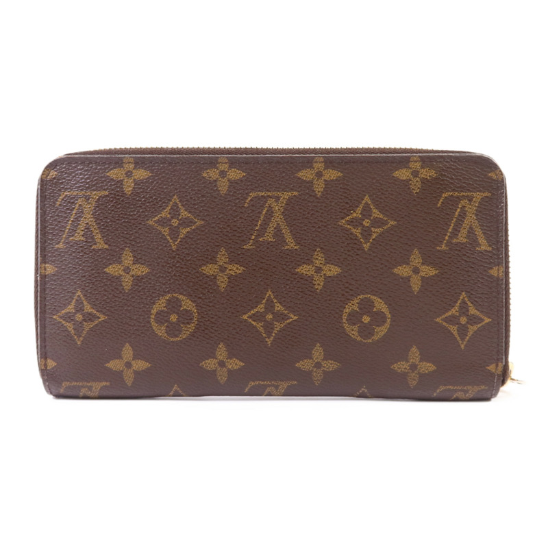 LOUIS VUITTON Monogram Zipper Long Wallet金扣長錢包-1