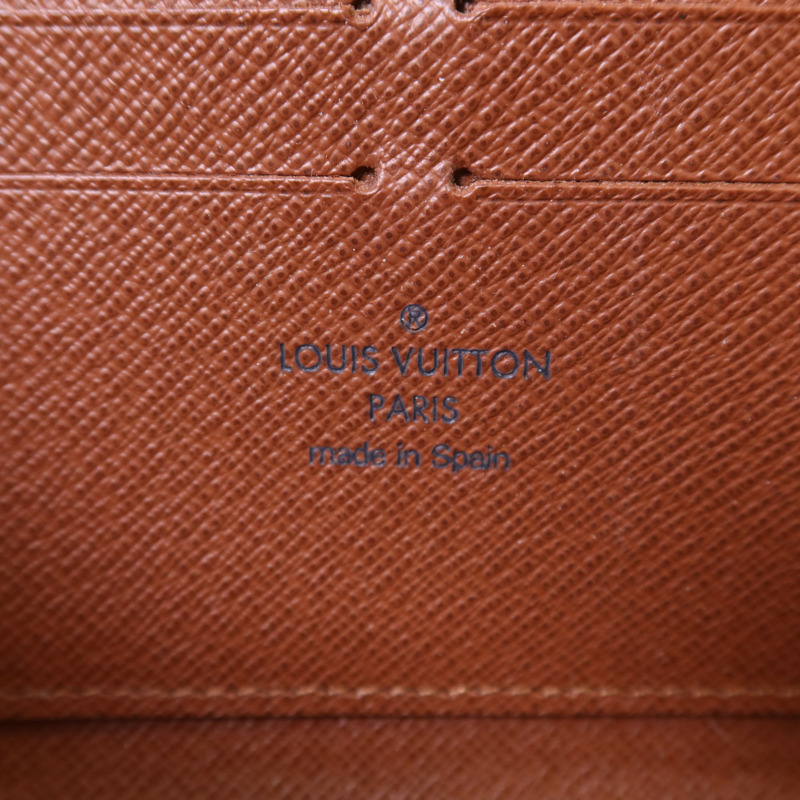 LOUIS VUITTON Monogram Zipper Long Wallet金扣長錢包-5