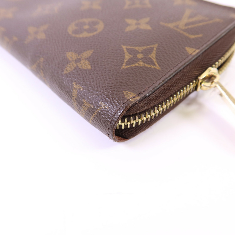 LOUIS VUITTON Monogram Zipper Long Wallet金扣長錢包-9