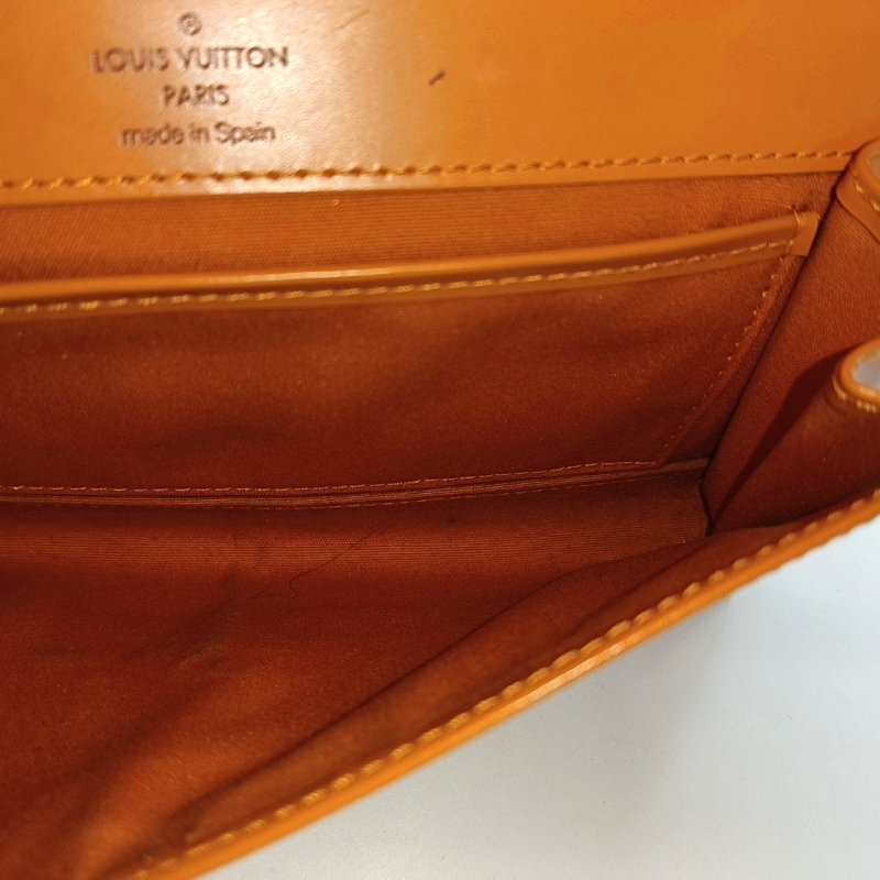 LOUIS VUITTON HONFLEUR黃色EPI牛皮水波紋單肩包金色五金可拆卸肩帶-6