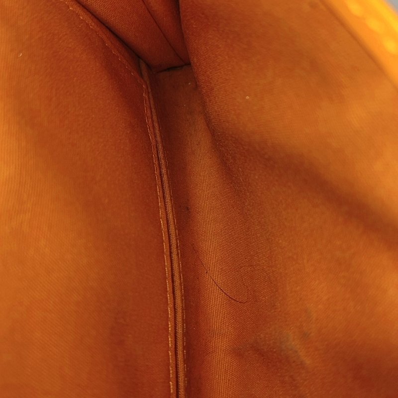 LOUIS VUITTON HONFLEUR黃色EPI牛皮水波紋單肩包金色五金可拆卸肩帶-13