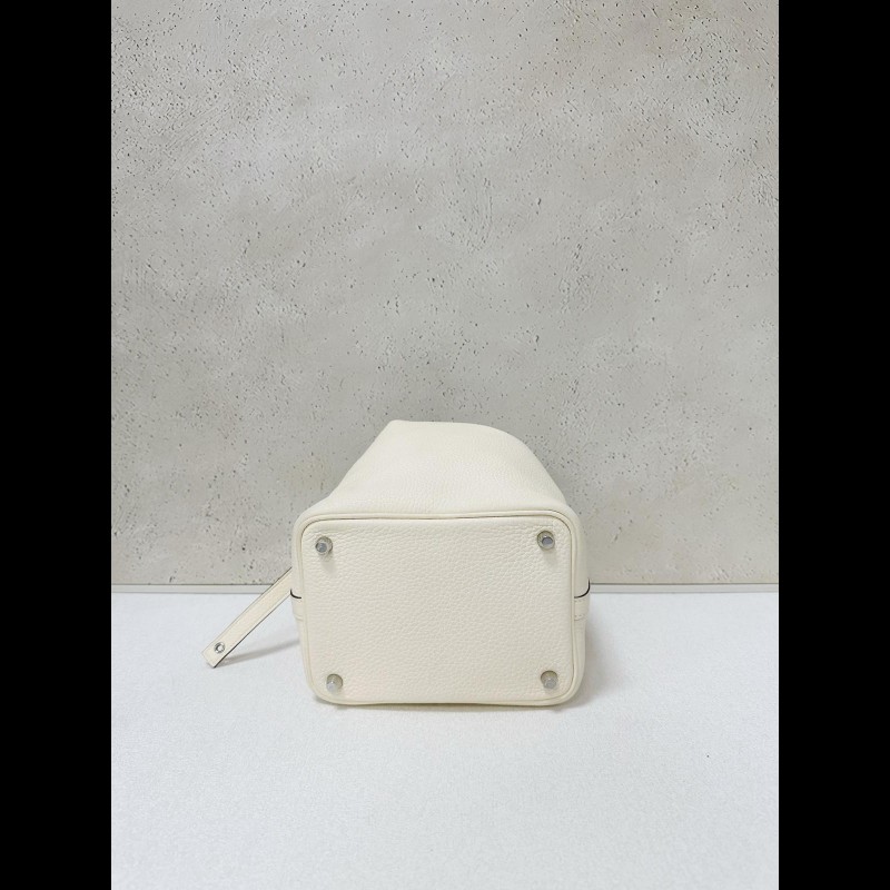 Hermes picotin 18菜篮子
奶油白銀扣-4