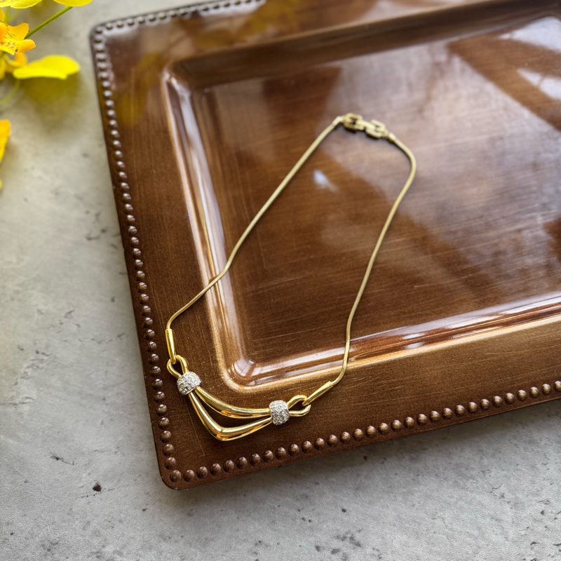 Givenchy 紀梵希 水鑽金銀項鏈 頸鏈-1