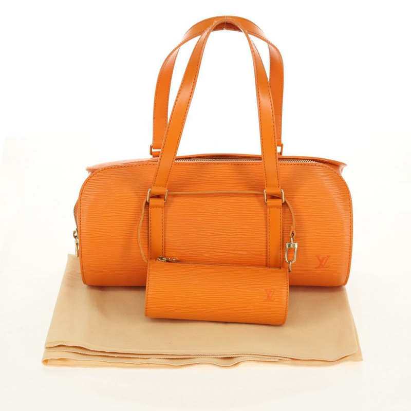 【日本直送】路易威登 Epi Soufflot 手提包 橙色 Mandarin M5222H LV 正品 am9973V-11