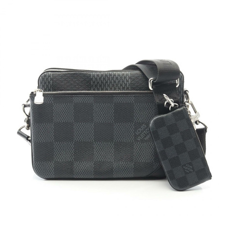 路易威登 Trio 斜背包 N50017 Damier Graphite 黑色 二手 LV