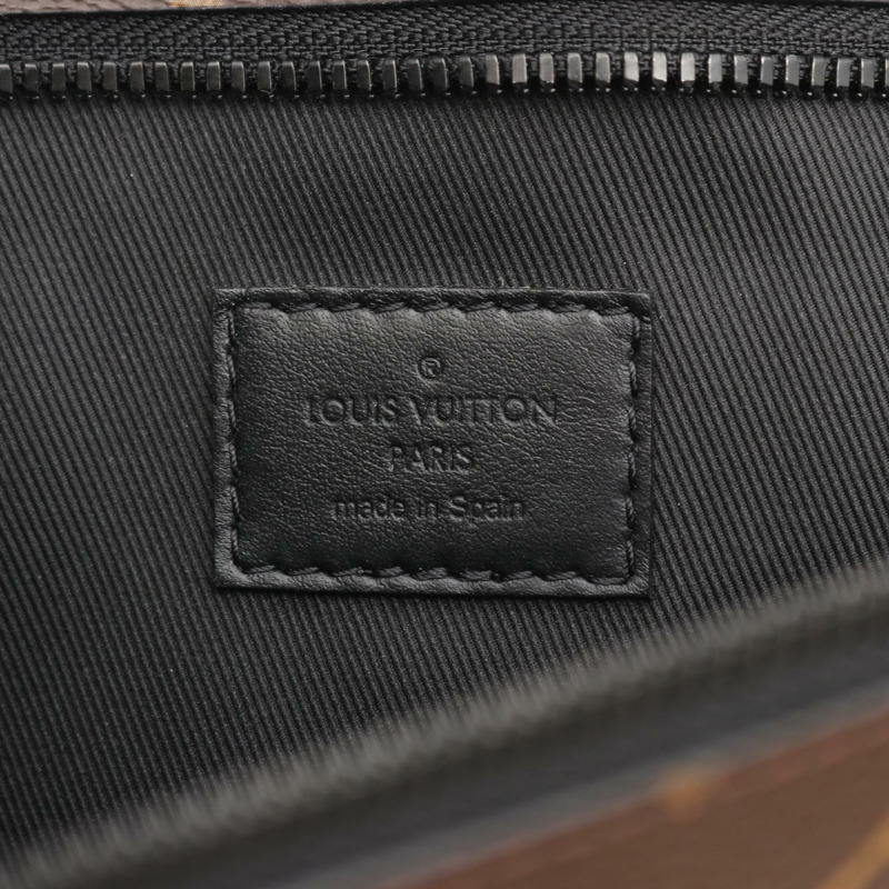 路易威登 Weekend Tote PM 手提包/單肩包 M45734 Monogram macassar 棕色 二手-3