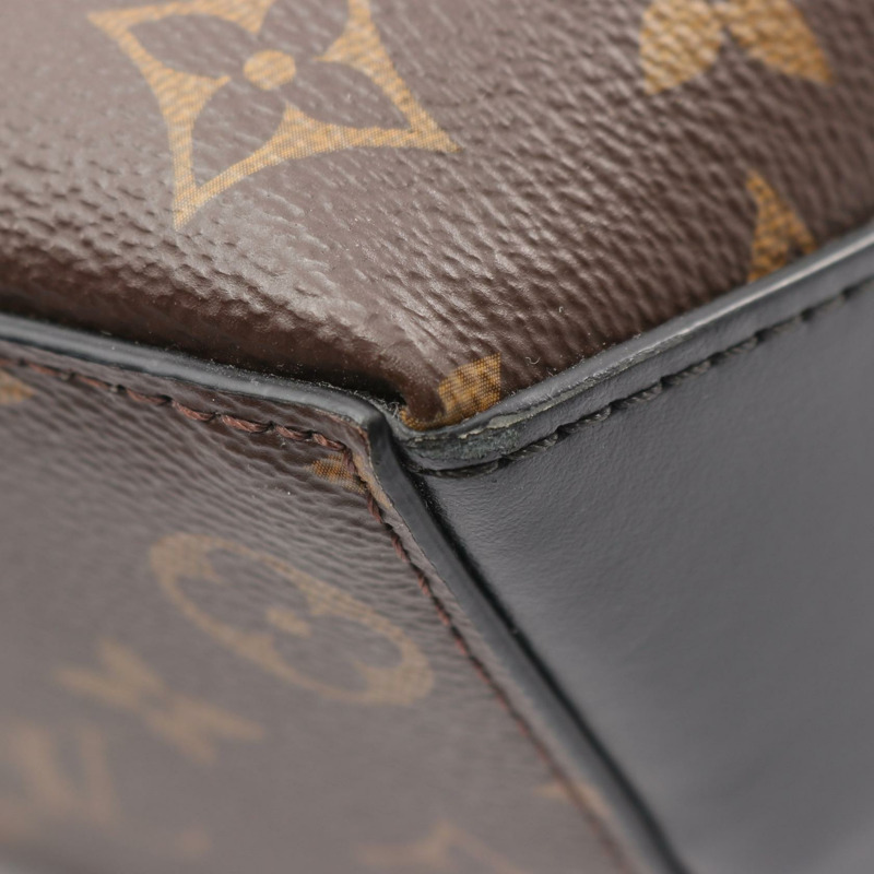 路易威登 Weekend Tote PM 手提包/單肩包 M45734 Monogram macassar 棕色 二手-4
