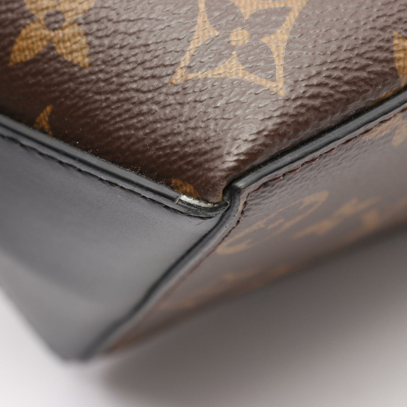 路易威登 Weekend Tote PM 手提包/單肩包 M45734 Monogram macassar 棕色 二手-5