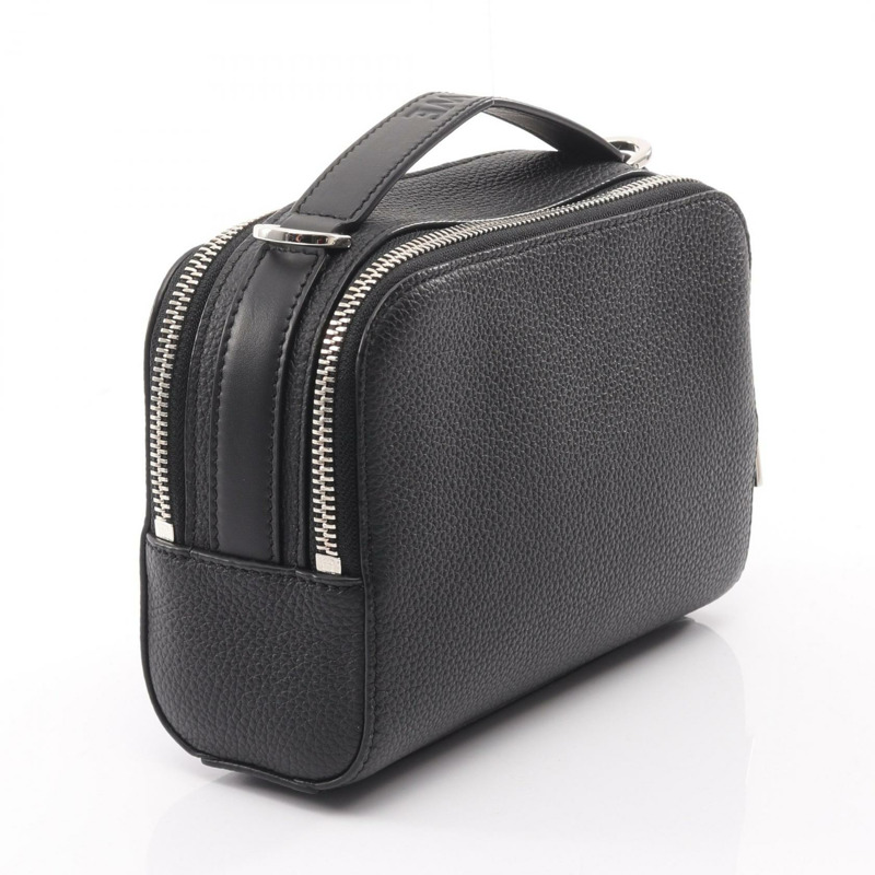 LOEWE 迷你斜背相機單肩手提包 C660R41X02 黑色皮革 二手-1