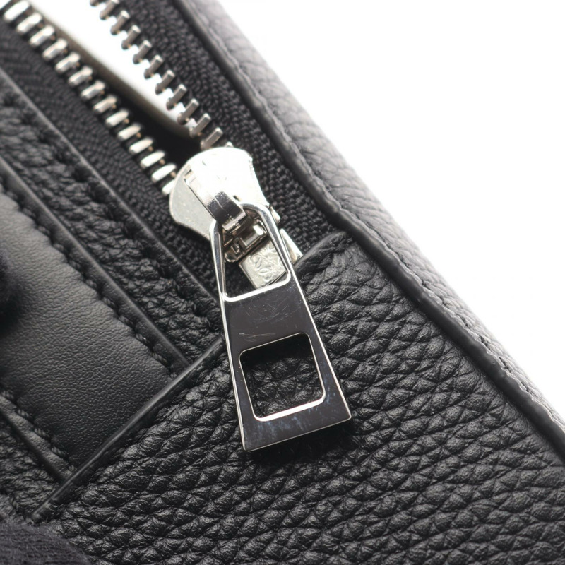 LOEWE 迷你斜背相機單肩手提包 C660R41X02 黑色皮革 二手-6